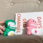 Wholesale Cute Design Cartoon Silicone Cover Skin for Airpod (1 / 2) Charging Case (Pink Dinosaur)